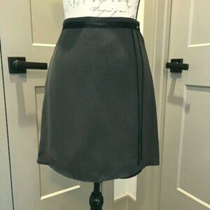 Banana Republic Dark Grey/Black Ribbon Skort-SIZE 4